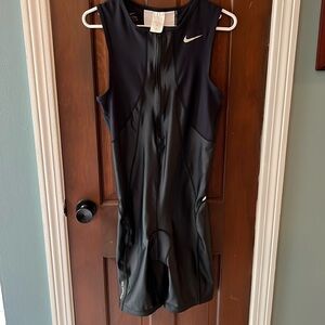 Nike Triathlon Sleeveless One Piece Trisuit Speedsuit Black Size XL